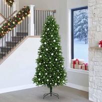 Kalėdų eglutė su 300 LED s stovu Žalia 240 cm PE