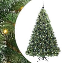 Dirbtinė Kalėdų eglutė su 300 LED Žalia 210 cm PE ir PVC