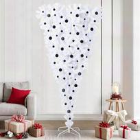Dirbtinė Kalėdų eglutė su 300 LED Balta 240 cm PVC ir plienas