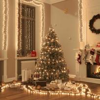 LED lempučių girlianda, 23m, PVC, 3000 šiltų baltų LED, tanki
