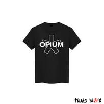 Opium Record Label Logo Tee Shirt L