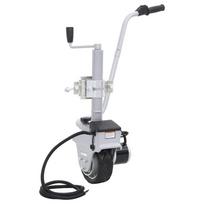Atraminis ratukas su varikliu priekabai, aliuminis, 12V, 350W