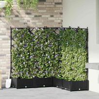 Sodo vazonas 5 pcs Juoda 120 x 120 x 125,5 cm Plienas
