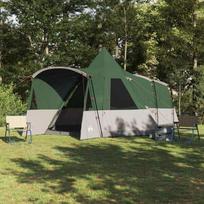 Teepee palapinė su stogu su saugykla Žalia 720 x 465 x 295 cm