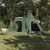 Teepee palapinė su stogu su saugykla Žalia 545 x 450 x 295 cm