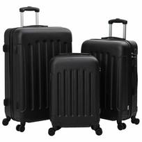 Lagaminas su užraktu 3 pcs Juoda 50 x 31 x 78 cm ABS plastikas