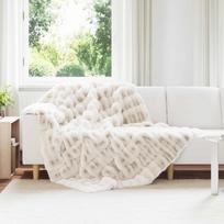 Dirbtinio Zefyro Pūkuotas Patalynė 4 pcs Balta 150 x 220 cm