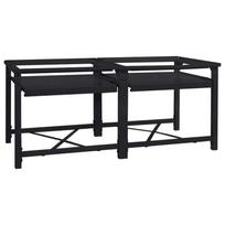 Skalbyklės pjedestalas 2 pcs Juoda 120 x 56 x 52 cm Plienas