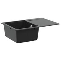 Kriauklė Juoda 670 x 460 mm Granitas