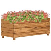 Aukštas lovelis, 100x40x38cm, perdirbtas tikmedis ir plienas
