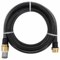 Siurbimo žarna su žalvarinėmis jungtimis, juoda, 1,1", 20m, PVC