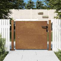 Sodo vartai, 100x100 cm, Corten plienas