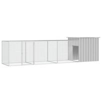 Narvas viščiukams, pilkas, 400x91x100cm, galvanizuotas plienas