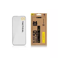 Tactical tempered glass screen protector for iPhone 16 Pro, black