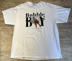 Vintage 2001 Bubble Boy Movie T Shirt Double Sided Grail Jake Gyllenhaal Sz XL XXL