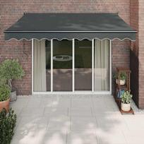 Automatinė ištraukiama markizė, antracito spalvos, 3,5x2,5m