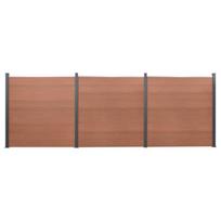 Tvoros segmento rinkinys, rudos spalvos, 526x186cm, WPC