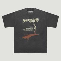Suspiria marškinėliai, Dario Argento siaubo filmo marškinėliai, Retro itališko Giallo filmo grafinis marškinėlis, Vintažiniai 70-ųjų kultiniai siaubo unisex marškinėliai 2XL
