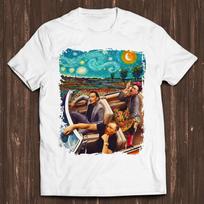 Famous Artists Vincent Van Gogh Frida Kahlo Salvador Dali Banksy Meme Gift Funny Tee Style Aesthetic Gamer Cult Movie Music T Shirt C7232 M