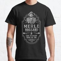 Merle Haggard The Fightin Side Of Me Tribute Classic T-Shirt S-3XL L gray