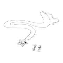 Swarovski Stella versatile and trendy rhodium-plated, imitation crystal necklace for women 5622729 balta