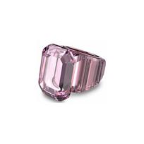 Swarovski Lucent octagonal inlay design metal ring women's pink 5607361 auksas