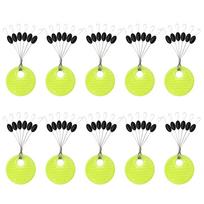 60pcs 10/20 Group Set Rubber Silicon Space Bean Sea Carp Fly Fishing Black Rubber Oval Stopper Fishing Float Fishing Bobber