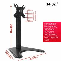 Black Monitor Arm Holder Metal Bracket LED Display Mount Stable Plasma TV Base  Monitor Screen Fixing