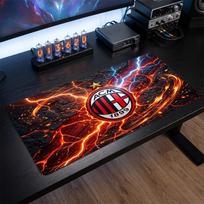 AC Milan Printed Large Mouse Pad, Non Slip Soft Rubber Gaming Desk Mat for Office Laptop Computer Decor 30cmx60cm（11.8x23.6inch）