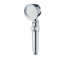 3 Settings PP Filter Ionic Shower Head Pause Button Handheld Shower Head (as the picture,ABS Plastic)