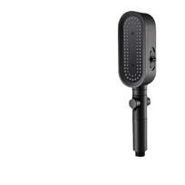 Obsidian Black Filter High Flow Pressure Shower Head Hose Set for Home Bathroom Handheld Shower ABS Plastic