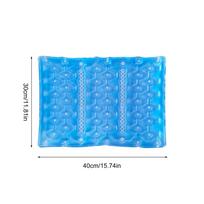 Dog Cooling Mat Summer Seat Cushion Office Chair Cool Mat for Women Men Adults Pets Athletes Home Office Apartment Living Room mėlyna