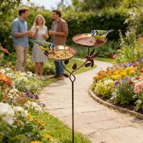 Bird Bath For Outside Metal Rustproof Feeder With Removable Bowl Birdbaths For Outdoors For Garden Lawn Decor Water Pond China Mainland