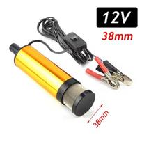 Alyvos siurblys: 12V dyzelinis vandens siurblys, 38/51MM degalų perdavimo siurblys, 12L/min panardinamas aliuminio lydinio korpusas 12v 38mm