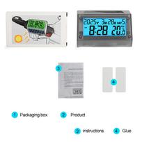 Solar Motorcycle Handle Temperature Calendar Electronic Clock Smart Touch Keys Suitable for Bicycle Bicycle Electric Motorcycle