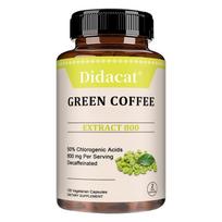 Green Coffee Bean Extract 800mg - Standardized 50% Chlorogenic Acids Supplement for Daily Metabolism & Antioxidant Support 120PCS
