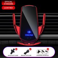 30W Car Wireless Charger Magnetic Automatic Car Mount Phone Holder For iPhone Xiaomi Samsung Infrared Induction Fast Charging raudona
