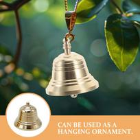 Minimalist Brass Door Bell Chime Rustic Vintage Decorative Hanging Bell for Entryway Wall Shelf Living Room Christmas Tree other