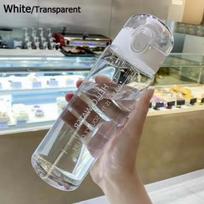780ml Portable Gym Sports Transparent Water Bottle Travel Clear Leakproof Drinking Bottle Frosted Bottle skaidrios baltos spalvos