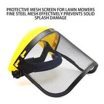 Face Shield Garden Grass Trimmer Safety Helmet Hat With Full Face Mesh Splash Proof Face Screen Safety Protective Mask