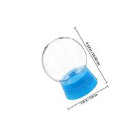 6Pcs Empty DIY Snow Globe Plastic Round Transparent 270Ml Water Globe Screw Cap Christmas Home Craft Decoration Supplies mėlyna