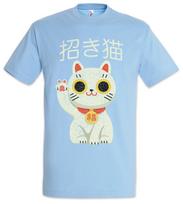 Maneki Neko IV T-Shirt Maneki-neko Manekineko Cat Cats Love Addicted Addiction S
