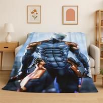 Game Metal Gear Solid Cartoon Soft Flannel Throw Blanket,Warm Cozy Blanket for Bed,Couch,Sofa,Bedroom,Living Room,Travel,Picnic 75x90cm