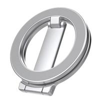 Sulankstomas dvipusis magnetinis telefono laikiklis, skirtas Magsafe, sporto salei, bėgimo takeliui, universalus sulankstomas automobilinis laikiklis, magnetinis išmaniojo telefono stovas sidabras
