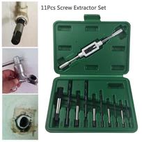 11Pcs Screw Extractor Set Broken Screw Remover Drill   Bits Tools