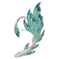 HX6F Elven Ear Cuffs for Women Handmade Elf Fairy Earring Cuff Wrap Pierced Gold-fish Earrings for Halloween Costume Cosplay
