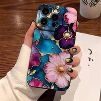 Vintage Floral Pattern Phone Case For Samsung Galaxy S26 S25 Ultra S24 FE S23 Plus S22 S21 A56 A36 A15 A55 A35 A54 A34 A53Cover S25