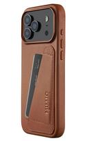 Mujjo wallet leather case - etui skórzane do iphone 17 pro max kompatybilne z magsafe (tan)