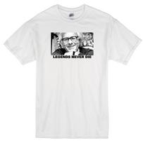 RAY BRADBURY  LEGENDS NEVER DIE  FAHRENHEIT 451 SCI-FI NOVEL BOOK WHITE T-shirt Tops Tees Unisex S