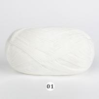 50 g/Ball Smooth rankų austų verpalų megztas audinys Natūralus bambuko medvilnės nėrimo verpalai, minkšti kūdikių rankoms 1